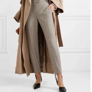 Burberry crowe check wool blend stirrup pants